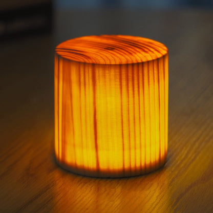 Modern Wood Rechargeable Battery Table Lamp 1-Light