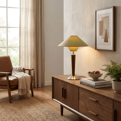 Modern Iron Shade Table Lamp 1-Light