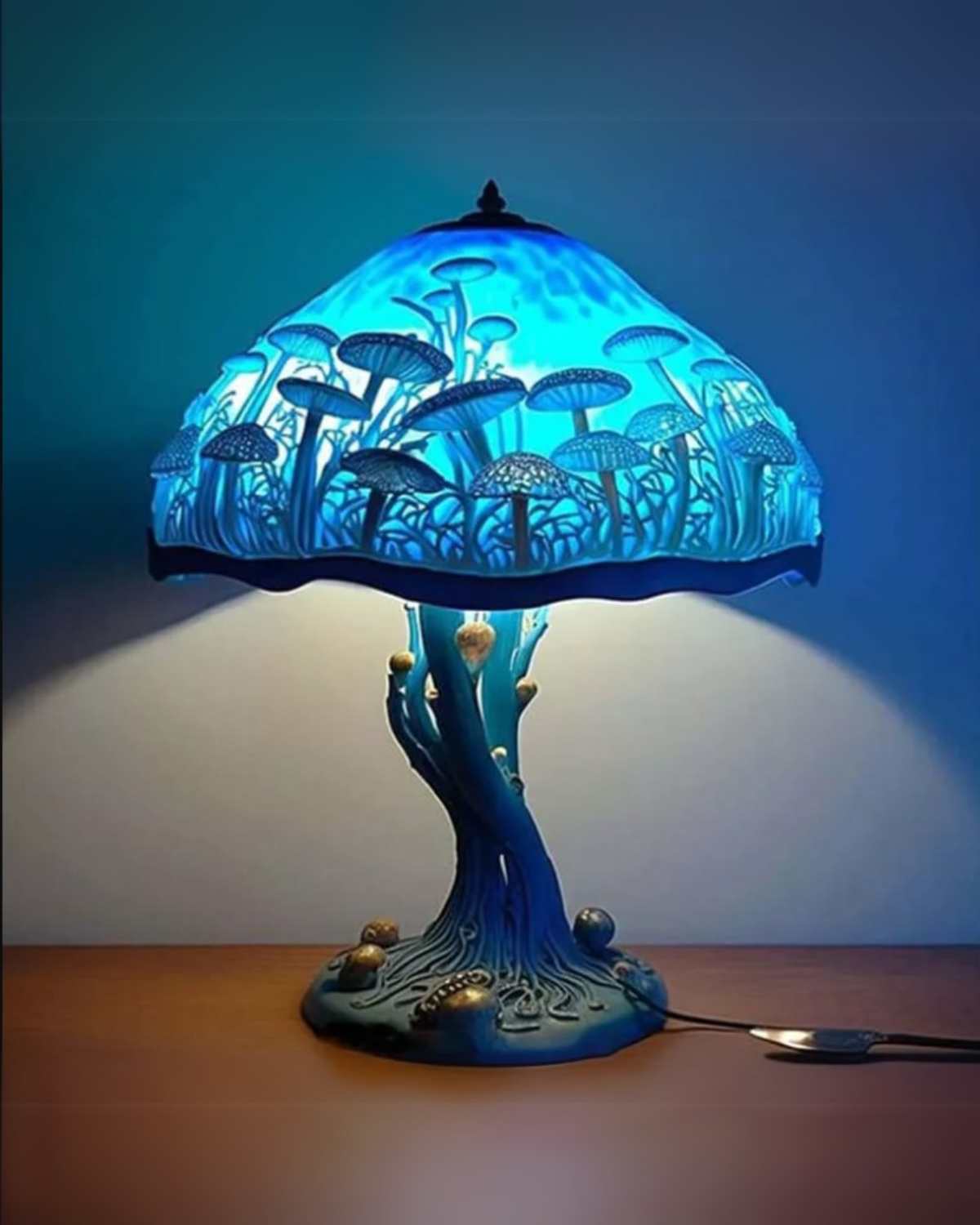 Vintage Mushroom Table Lamp LED 1-Light