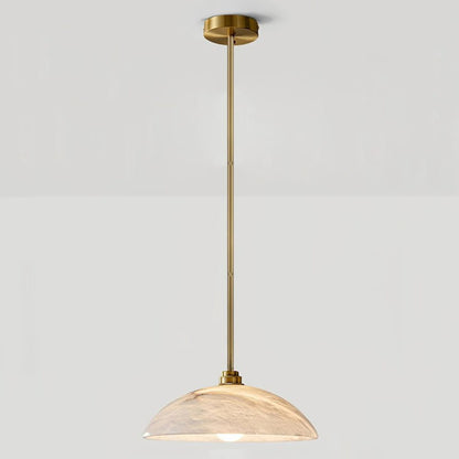 Modern Marble Copper Pendant Light 1-Light