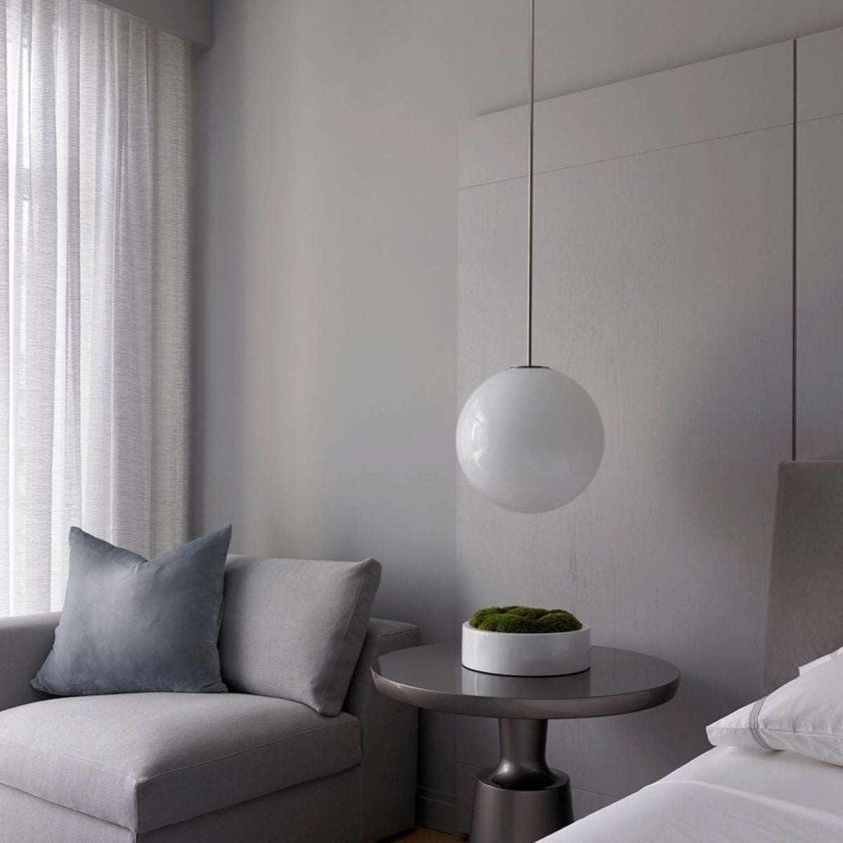 Modern Plastic Pendant Light 1-Light