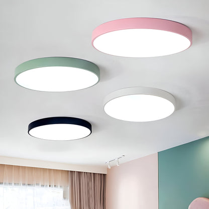 Contemporary Iron Minimal Frame Ceiling Light 1-Light