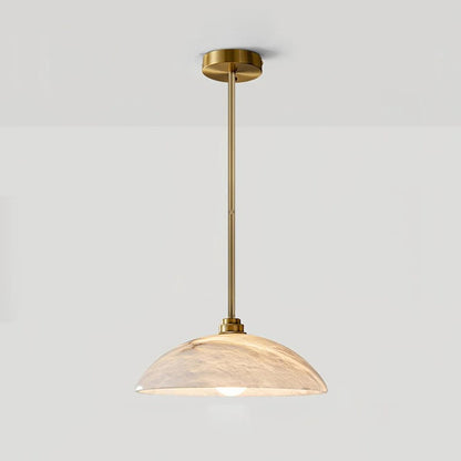 Modern Marble Copper Pendant Light 1-Light