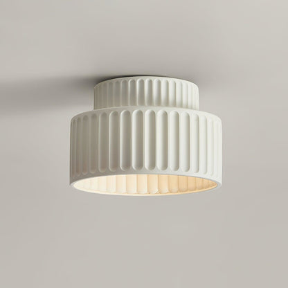 Modern Resin Semi-Flush Ceiling Light 1-Light