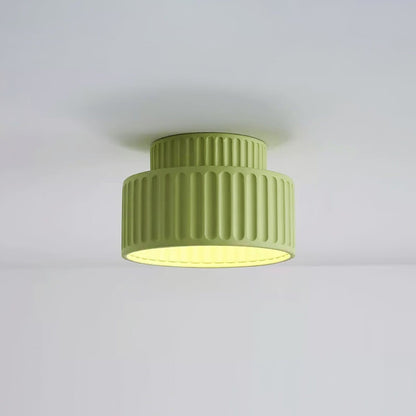 Modern Resin Semi-Flush Ceiling Light 1-Light