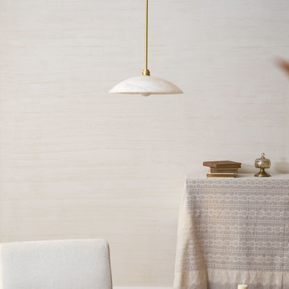 Modern Marble Copper Pendant Light 1-Light