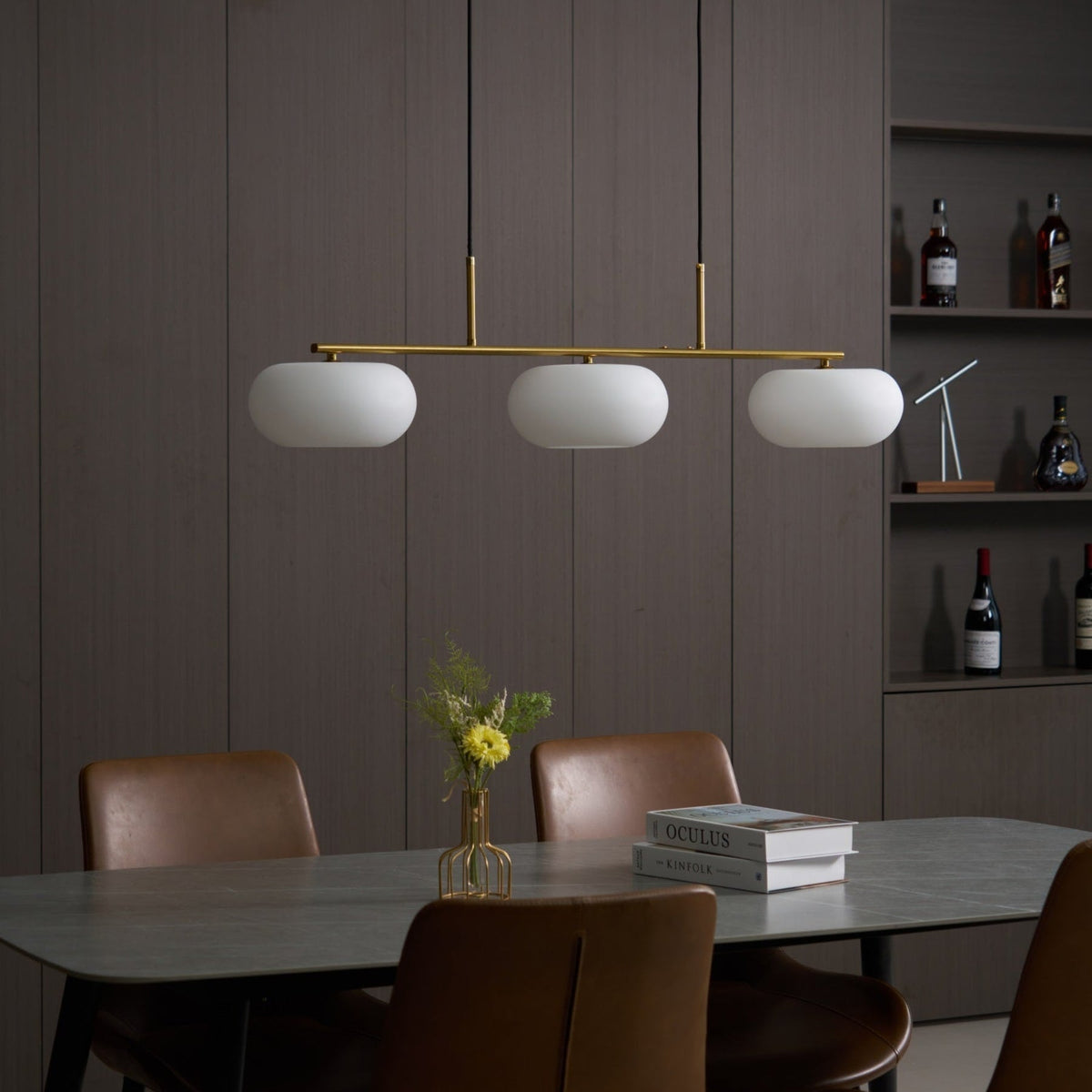 Modern Iron Tri-Colour Pendant Light 1-Light