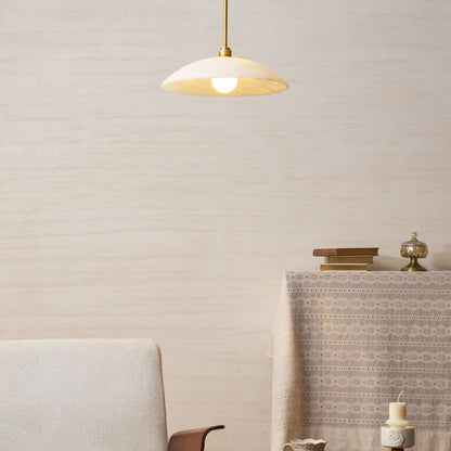 Modern Marble Copper Pendant Light 1-Light