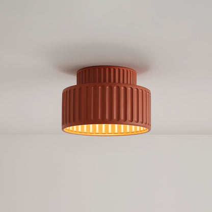 Modern Resin Semi-Flush Ceiling Light 1-Light