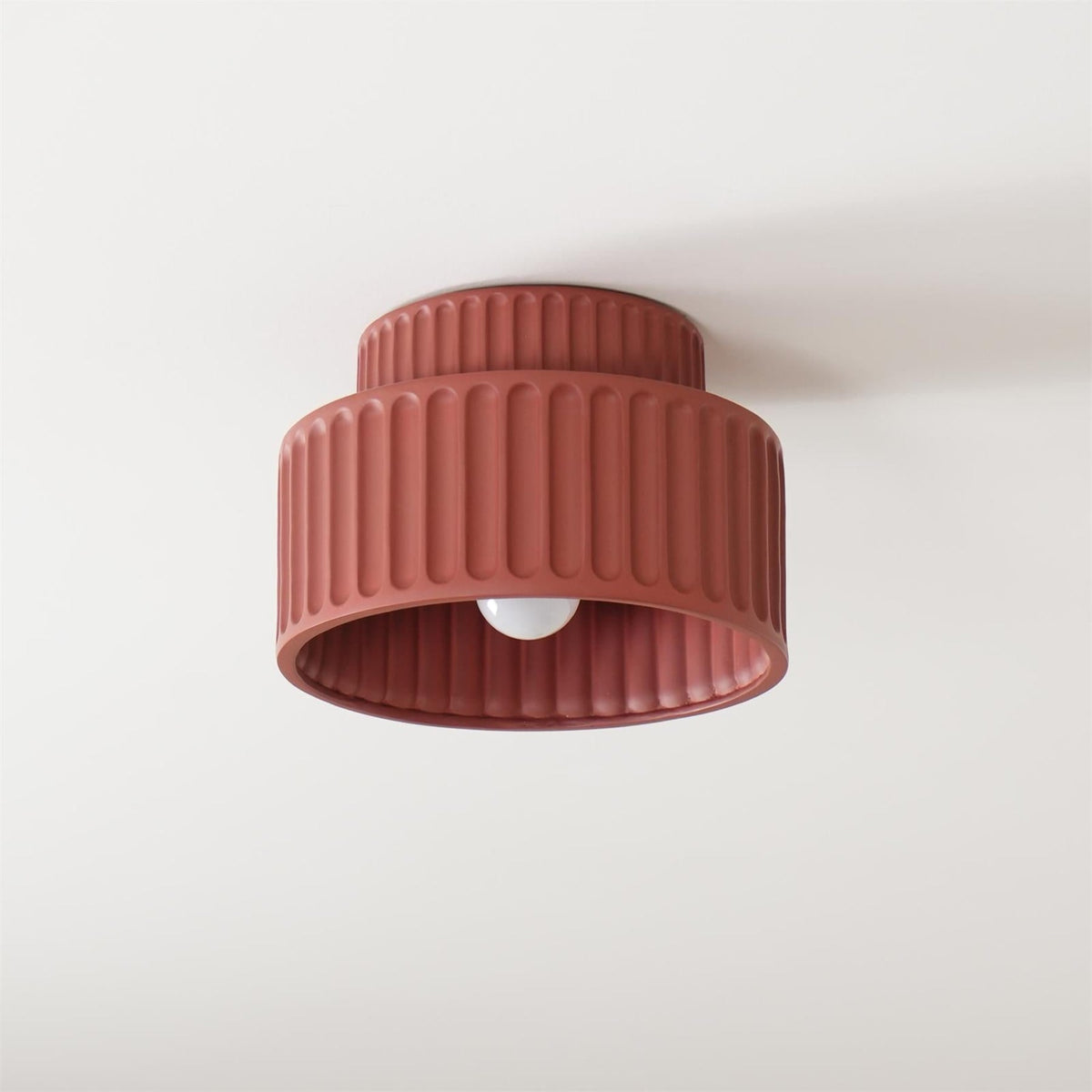 Modern Resin Semi-Flush Ceiling Light 1-Light