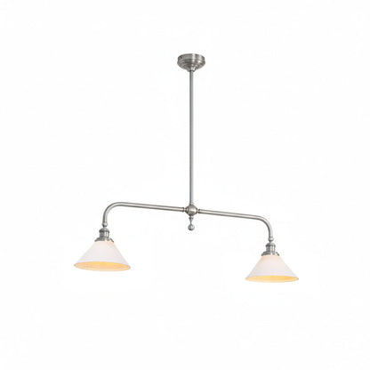 Modern Brass Ceramic Shades Pendant Light 2-Light