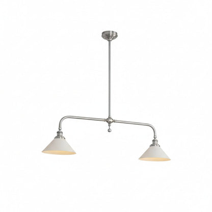 Modern Brass Ceramic Shades Pendant Light 2-Light
