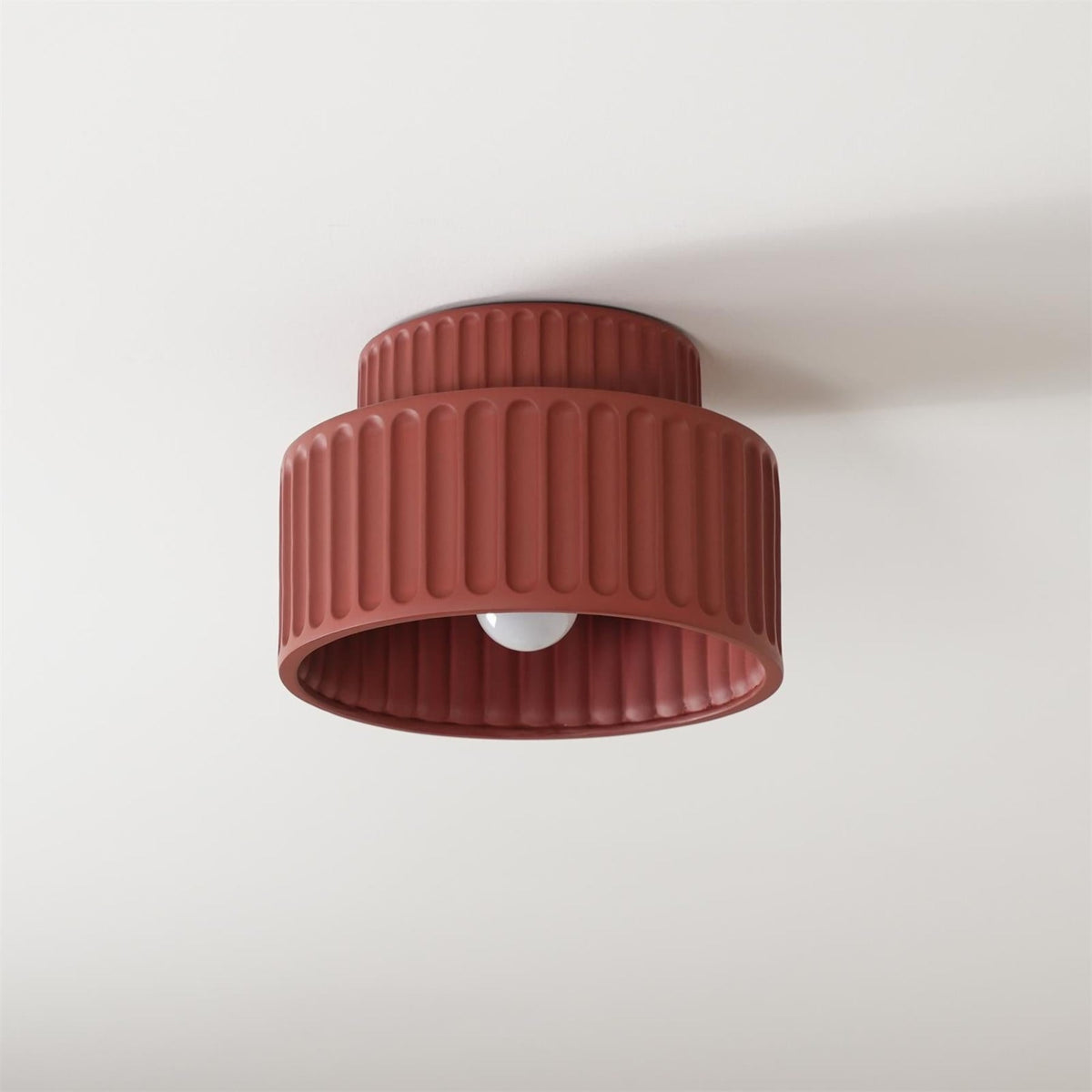 Modern Resin Semi-Flush Ceiling Light 1-Light