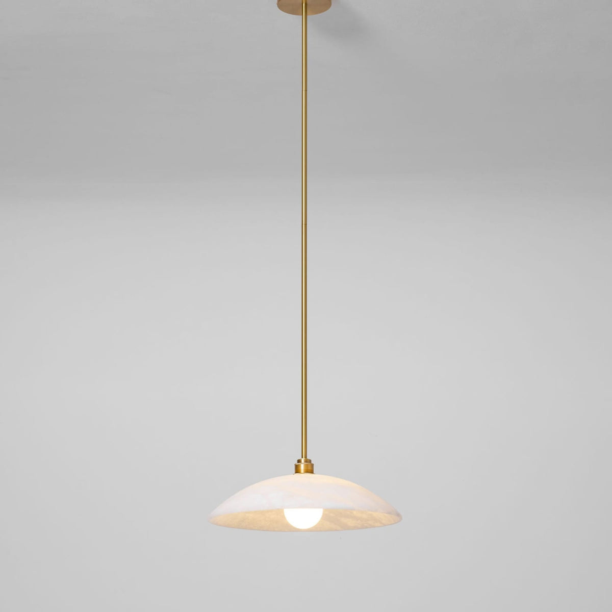 Modern Marble Copper Pendant Light 1-Light