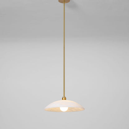 Modern Marble Copper Pendant Light 1-Light