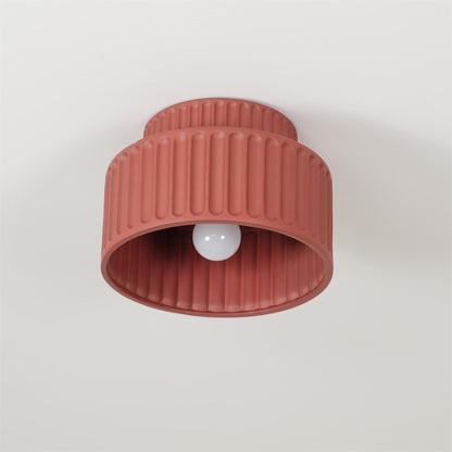Modern Resin Semi-Flush Ceiling Light 1-Light