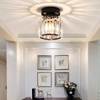 Contemporary Iron 1-Light Flush Ceiling Light 1-Light