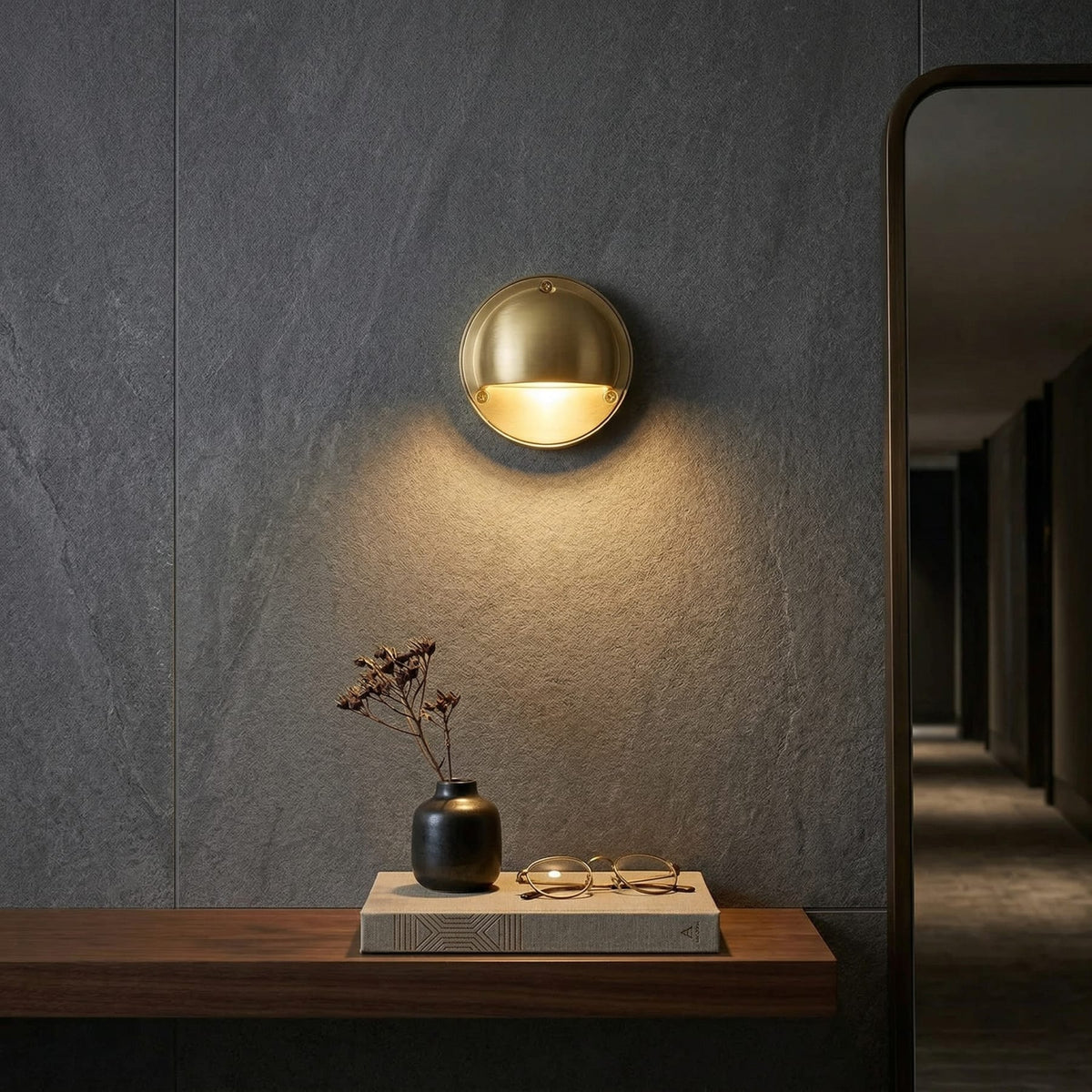 Modern Copper Dimmable Tri-Colour Wall Light 1-Light