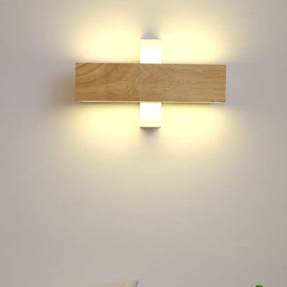 Modern Wood 22cm Wall Light 1-Light