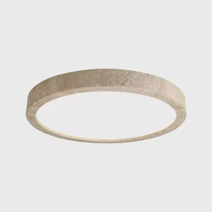 Modern Travertine Slim Profile Ceiling Light 1-Light