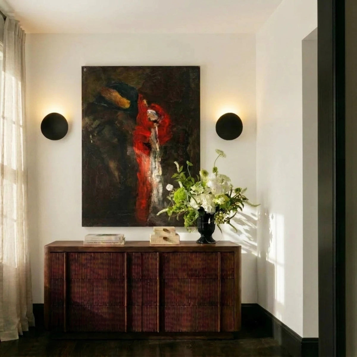 Modern Aluminium Round Wall Light 1-Light