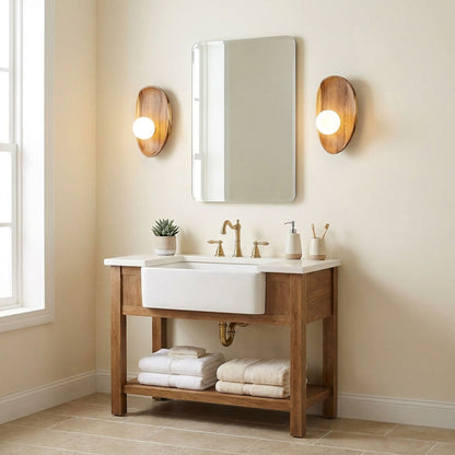 Modern Wood Wall Light 1-Light