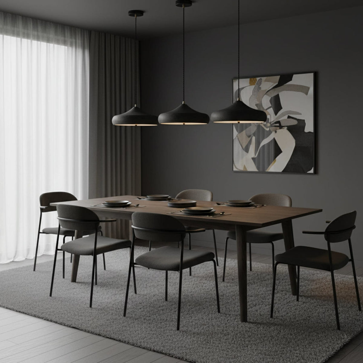 Modern Iron Pendant Light 1-Light