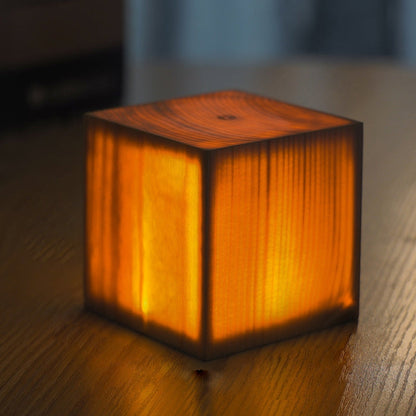 Modern Wood Rechargeable Battery Table Lamp 1-Light