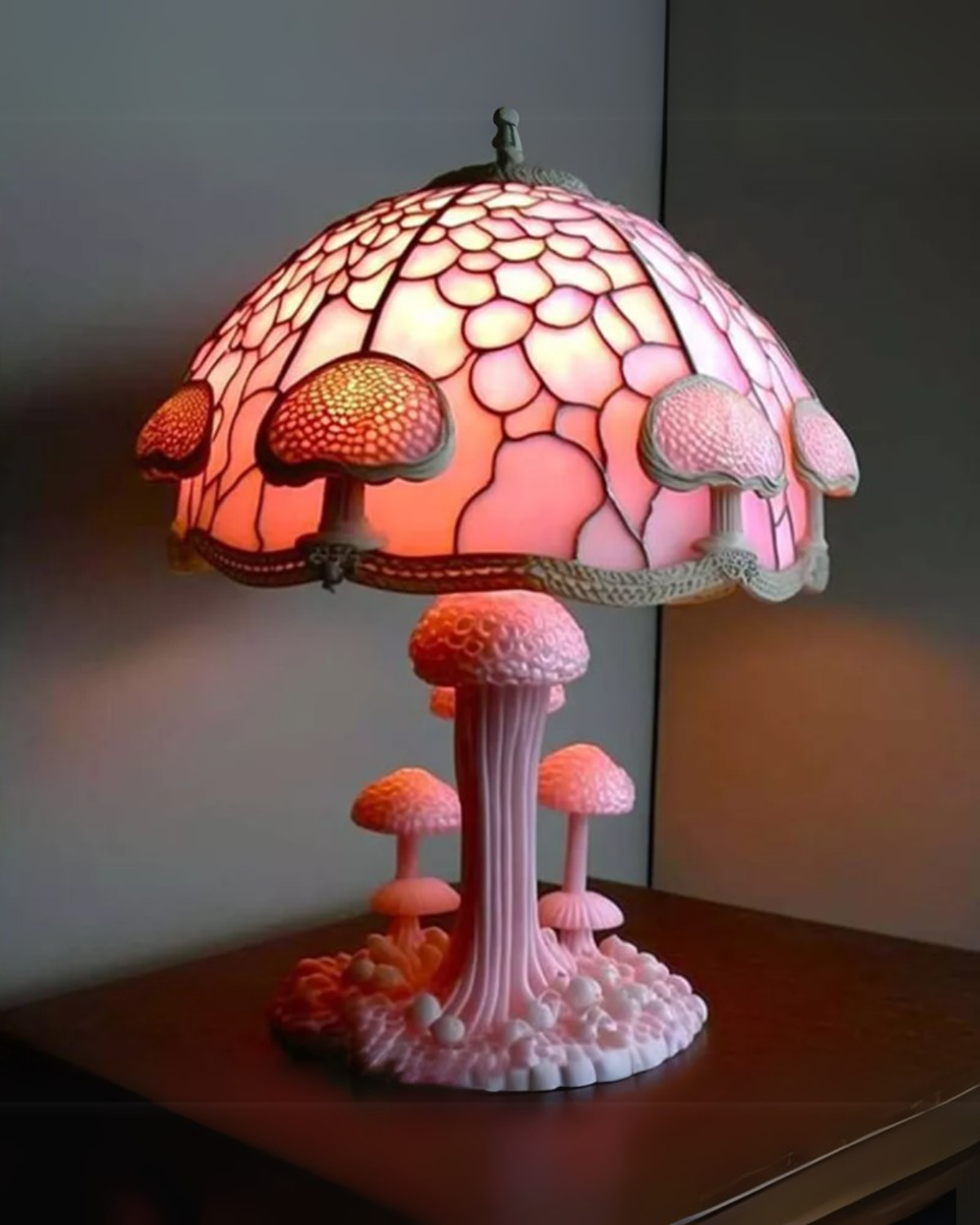 Vintage Mushroom Table Lamp LED 1-Light