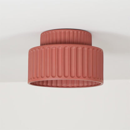 Modern Resin Semi-Flush Ceiling Light 1-Light