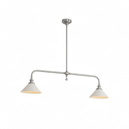 Modern Brass Ceramic Shades Pendant Light 2-Light