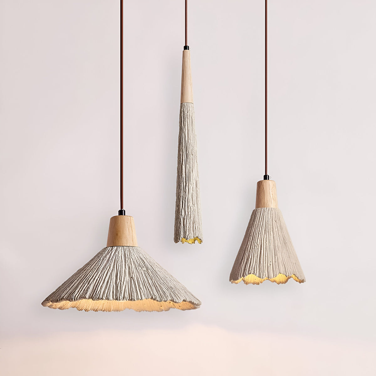 Wabi-Sabi Cement E27 Pendant Light 1-Light