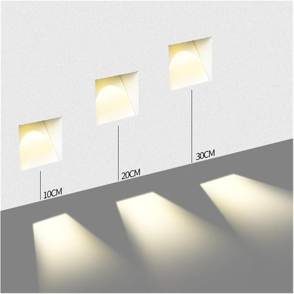 Scandinavian Frameless Stainless-Steel Stair LED Wall 1-Light