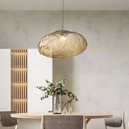 Minimalist Glass Adjustable Cable Pendant Light 1-Light