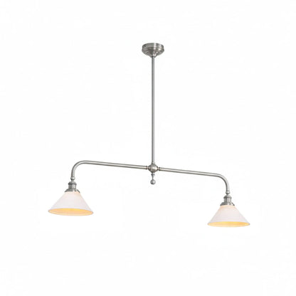 Modern Brass Ceramic Shades Pendant Light 2-Light