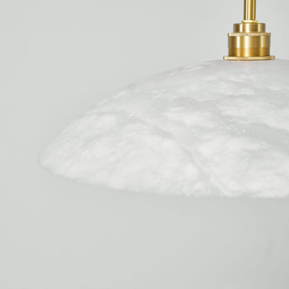 Modern Marble Copper Pendant Light 1-Light