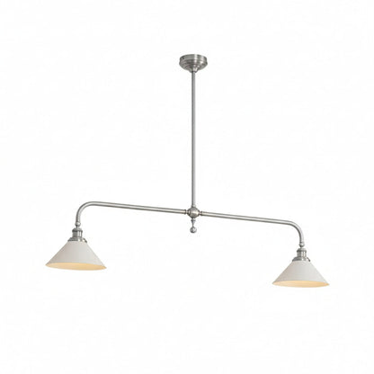 Modern Brass Ceramic Shades Pendant Light 2-Light