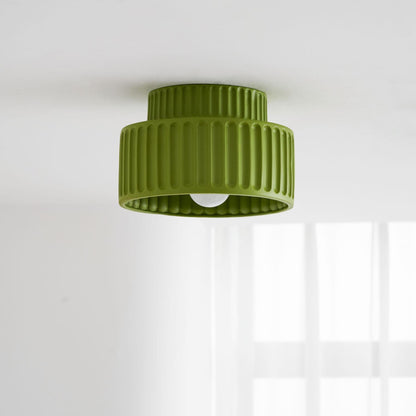 Modern Resin Semi-Flush Ceiling Light 1-Light