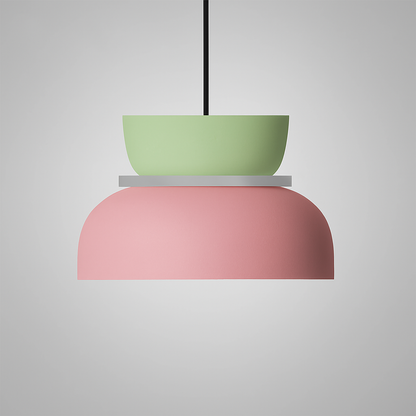 Scandinavian Zinc Alloy Dual-tone Dome Pendant Light LED 1-light