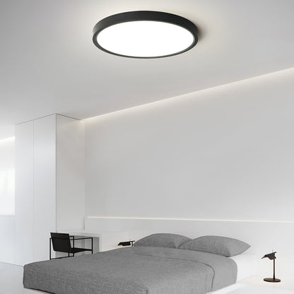 Minimalist Iron Slim Low-Profile Ceiling Light 1-Light