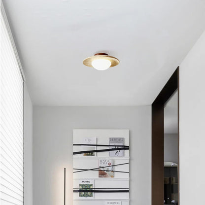 Modern Travertine Ceiling Light 1-Light