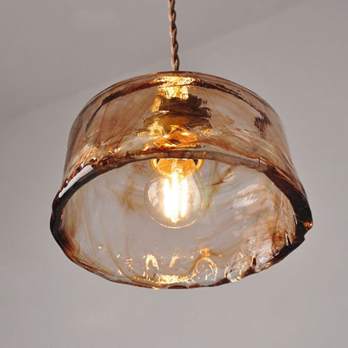 Modern Glass Pendant Light 1-Light