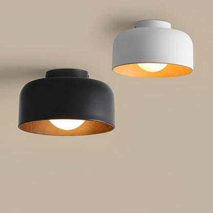 Modern Iron Semi-Flush Ceiling Light 1-Light