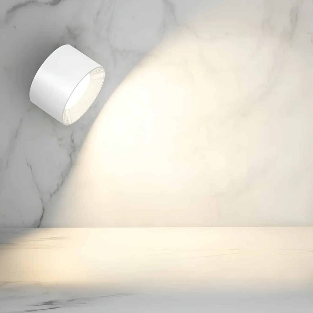 Contemporary Wood Grain LED Wall Light 1-Light