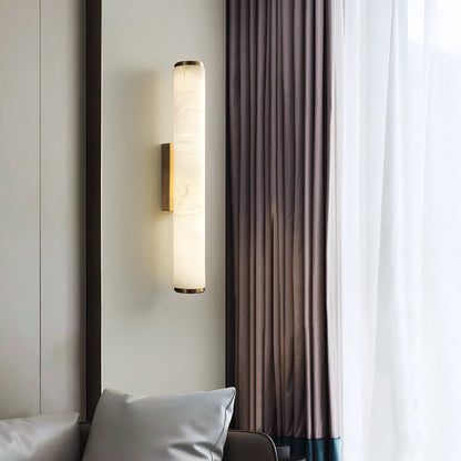 Contemporary Minimalist Spanish Marble Copper Wall Sconce LED 1-Light
