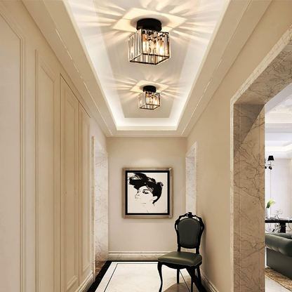 Contemporary Iron 1-Light Flush Ceiling Light 1-Light