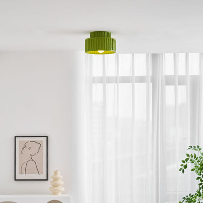 Modern Resin Semi-Flush Ceiling Light 1-Light