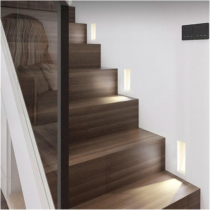 Scandinavian Frameless Stainless-Steel Stair LED Wall 1-Light