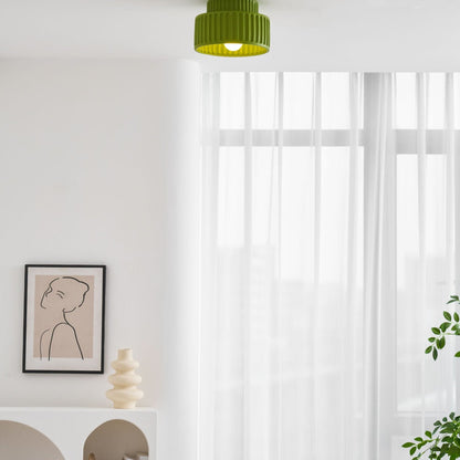 Modern Resin Semi-Flush Ceiling Light 1-Light