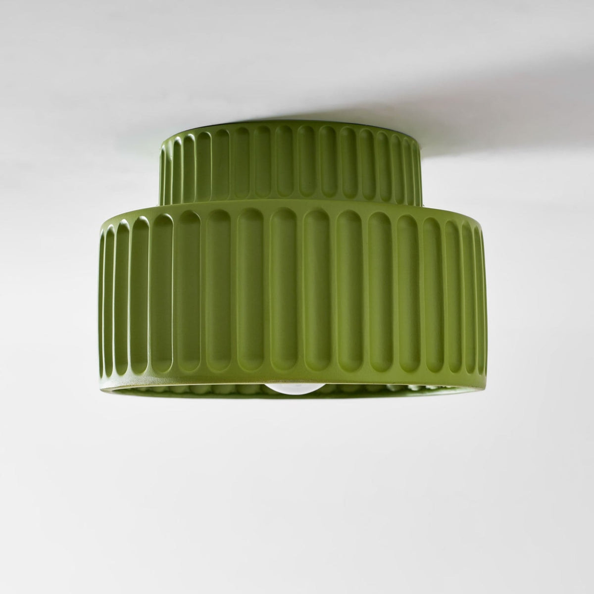 Modern Resin Semi-Flush Ceiling Light 1-Light